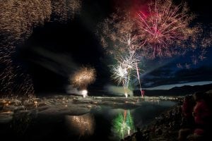 firework show - visitvatnajokull